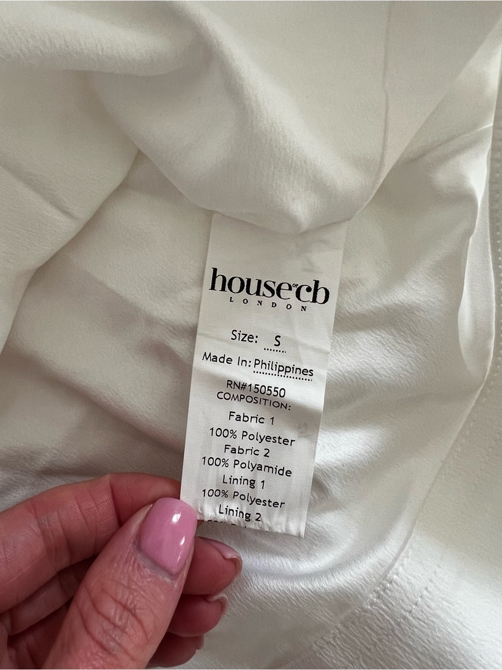 House of Cb NOELE
White Satin Strapless Bow Mini Gown - Picture 7 of 12